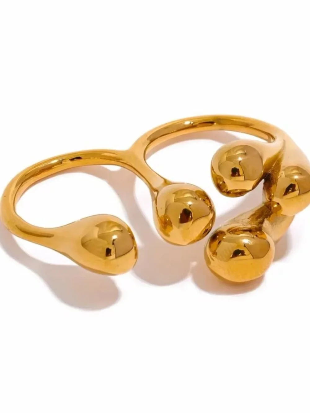 Anthropologie shiny gold